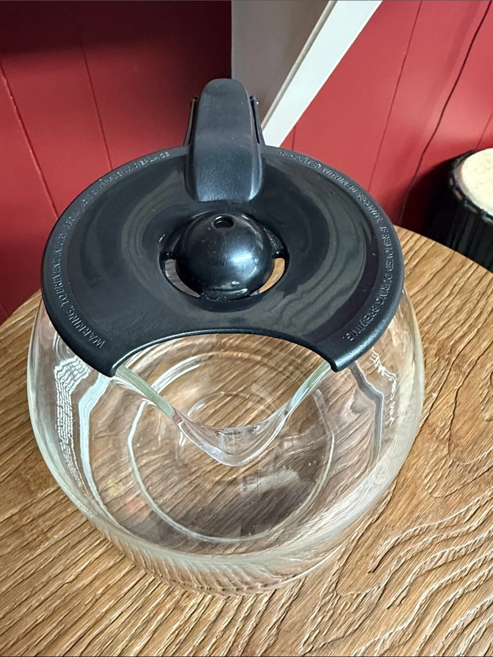 Mr. Coffee Glass Coffee Carafe with Black Handle and Lid